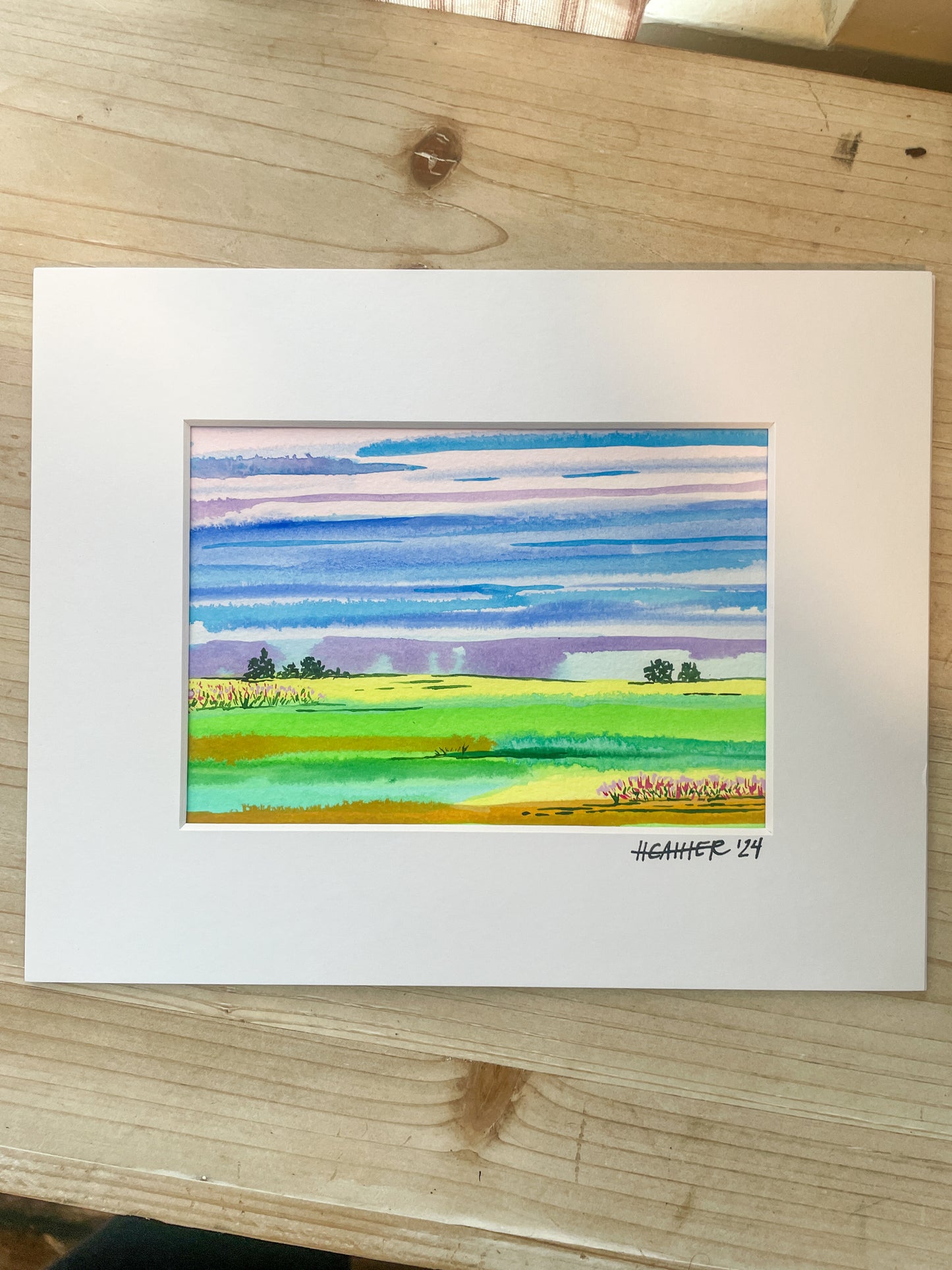 "Sunrise Open Skies" Mini on Paper